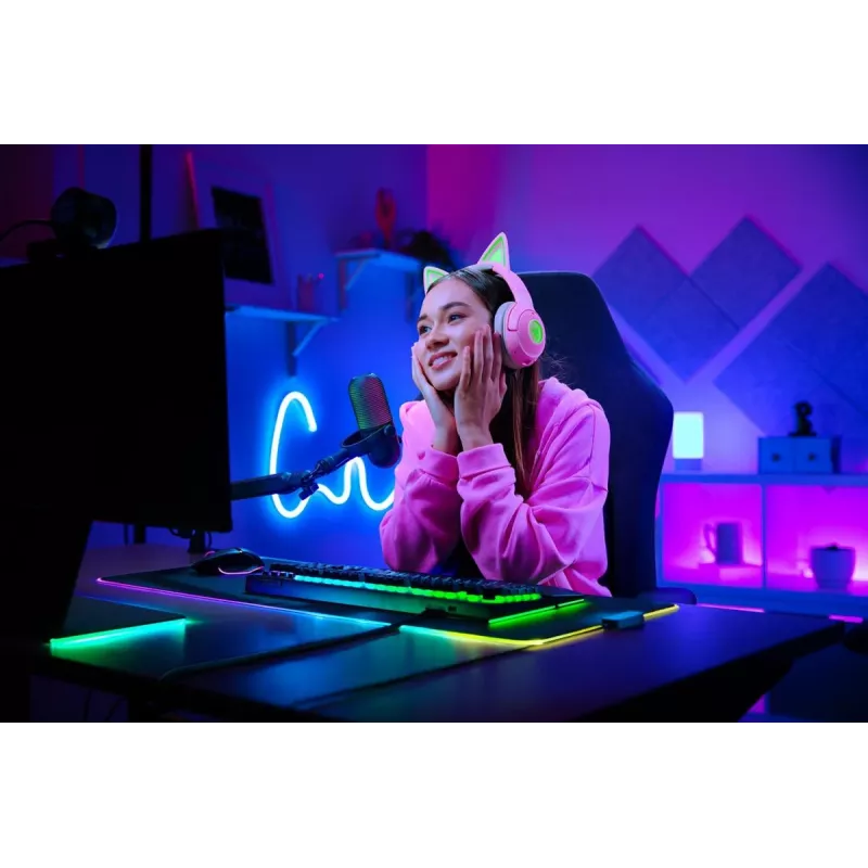 Razer Seiren V3 Chroma stalinis mikrofonas, juodas