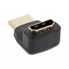 InLine HDMI adapteris, kištukas/lizdas, lenktas aukštyn, auksuoti kontaktai, 4K2K