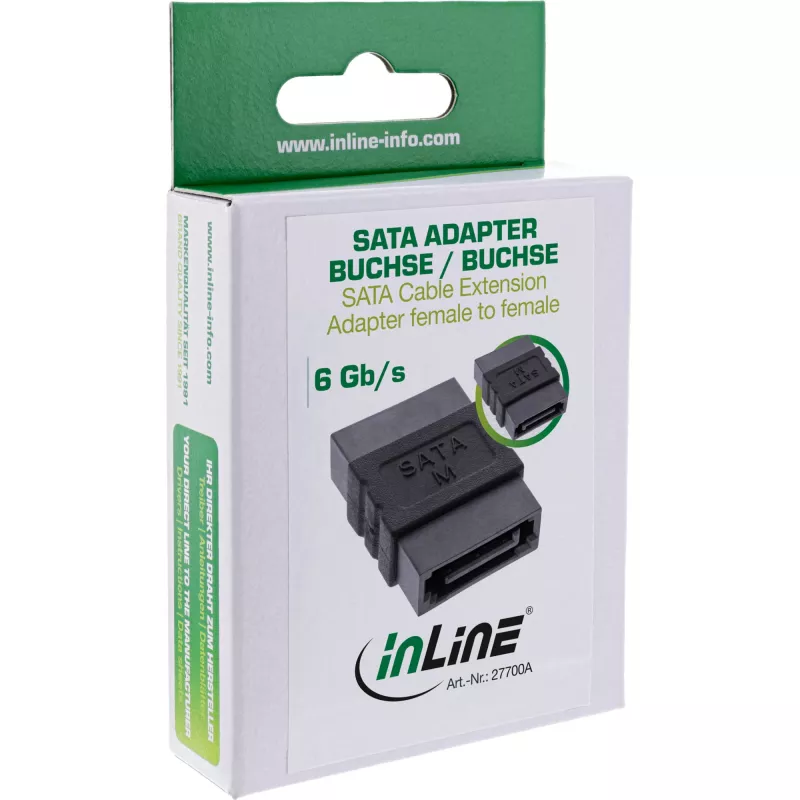SATA laido prailginimo adapteris moteriška / moteriška InLine 27700A