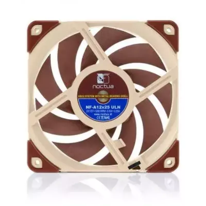Noctua 120 mm korpuso ventiliatorius NF-A12x25 ULN, 12 V, 1200 RPM, 55,7 m³/h, 0,6 W, 12,1 dB, SSO guolis