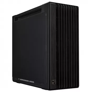 PC korpusas ASUS ProArt PA602 Wood Edition Midi Tower Juodas — EATX palaikymas, 45 cm GPU, 19 cm PSU/aušintuvas, 8 HDD lizdai, USB-C