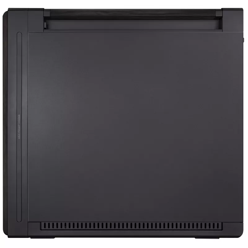 PC korpusas ASUS ProArt PA602 Wood Edition Midi Tower Juodas — EATX palaikymas, 45 cm GPU, 19 cm PSU/aušintuvas, 8 HDD lizdai, USB-C