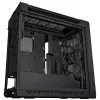 PC korpusas ASUS ProArt PA602 Wood Edition Midi Tower Juodas — EATX palaikymas, 45 cm GPU, 19 cm PSU/aušintuvas, 8 HDD lizdai, USB-C