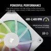 CORSAIR iCUE LINK LX120 RGB 120 mm PWM ventiliatorių rinkinys pradedantiesiems - Baltas