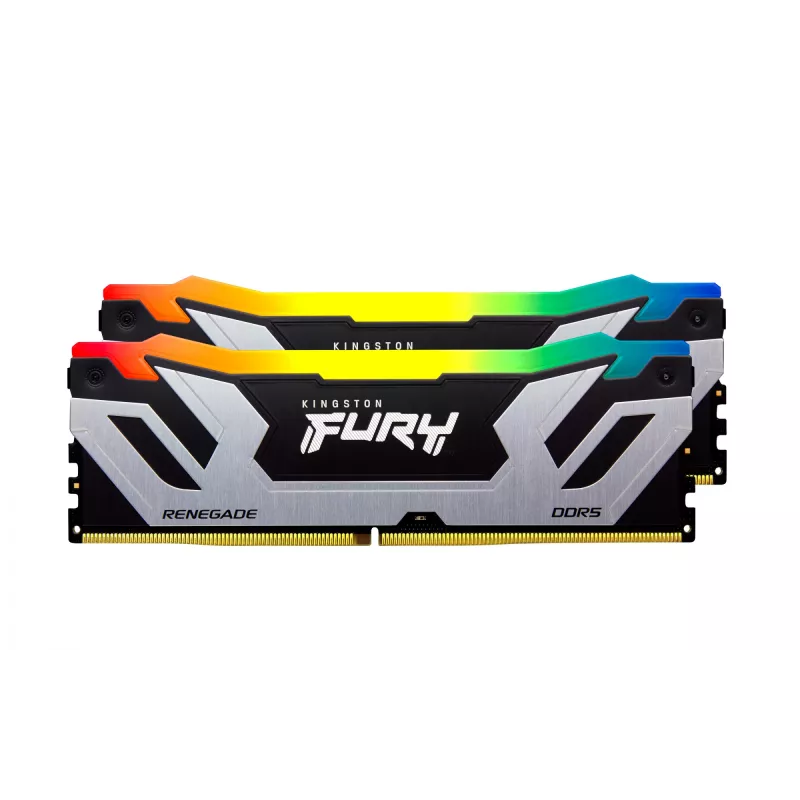 Kingston Technology FURY 48GB 8400MT/s DDR5 CL40 CUDIMM (2 rinkinys) Renegade RGB sidabrinis XMP