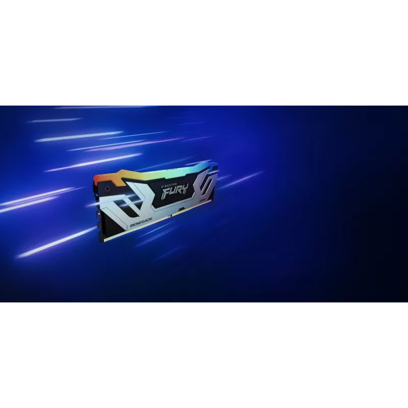 Kingston Technology FURY 48GB 8400MT/s DDR5 CL40 CUDIMM (2 rinkinys) Renegade RGB sidabrinis XMP