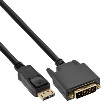 InLine DisplayPort į DVI keitiklio laidas, juodas, 1 m