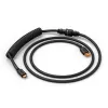 Glorious Gaming GMMK Coiled Cable Phantom Black, 1.4 m, USB-A į USB-C, Aviator