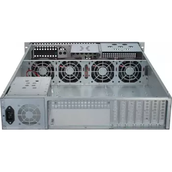 Serverinis korpusas Inter-Tech 2U-2129N Rack juodas, sidabrinis