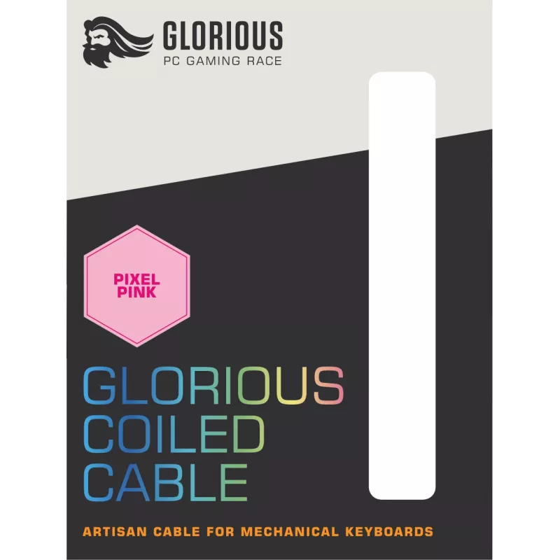 Glorious Gaming Coiled Pink 1.37 m