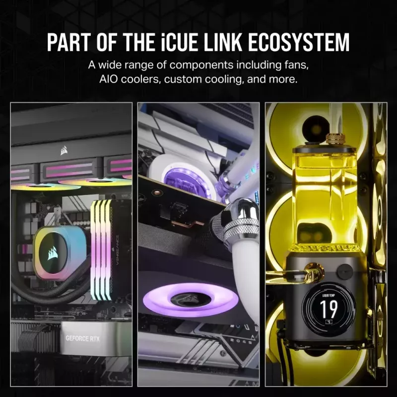 Ventiliatorius Corsair iCUE LINK RX120 RGB 12 cm 400-2100 RPM Magnetinis guolis