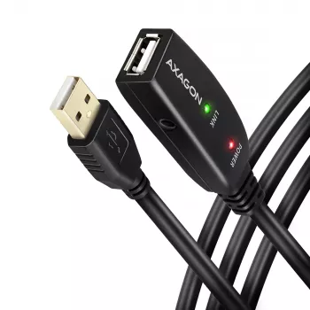 Aktyvus USB 2.0 ilginimo kabelis Axagon ADR-215, 15 m, A-M -> A-F