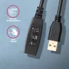 Aktyvus USB 2.0 ilginimo kabelis Axagon ADR-215, 15 m, A-M -> A-F
