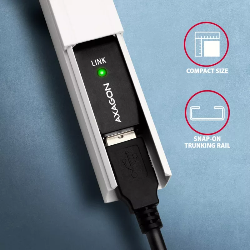 Aktyvus USB 2.0 ilginimo kabelis Axagon ADR-215, 15 m, A-M -> A-F