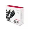 Aktyvus USB 2.0 ilginimo kabelis Axagon ADR-215, 15 m, A-M -> A-F