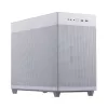 ASUS AP201 PRIME CASE TG WHITE Mini Tower — micro ATX, grūdintas stiklas, 3×3,5 colio vietos, 1×2,5 colio, USB-A×2, USB-C×1