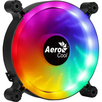 AEROCOOL SPECTRO12 120 mm korpuso ventiliatorius RGB, 12 V, 1000 RPM, 3,6 W, Molex