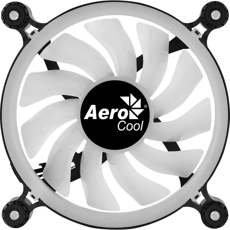 AEROCOOL SPECTRO12 120 mm korpuso ventiliatorius RGB, 12 V, 1000 RPM, 3,6 W, Molex