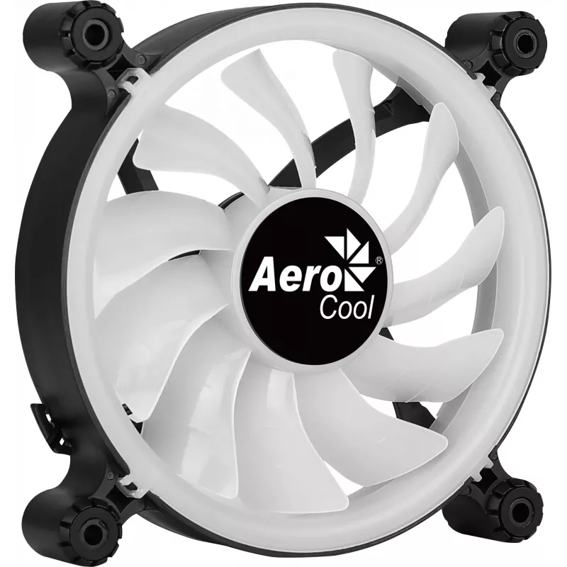 AEROCOOL SPECTRO12 120 mm korpuso ventiliatorius RGB, 12 V, 1000 RPM, 3,6 W, Molex