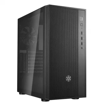 Korpusas SilverStone FARA R1 V2 Midi Tower Juodas