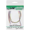 InLine Fan Cable Extension 3pin Molex vyriškas/moteriškas ilgis 0.60m