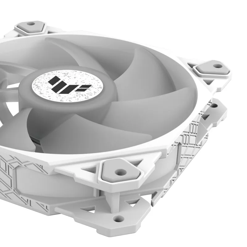 ASUS TUF GAMING TF120 ARGB WHITE EDITION korpuso ventiliatorius 12 cm