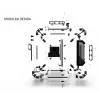 PC korpusas Alphacool Apex Pro Skeleton Full Tower juodas