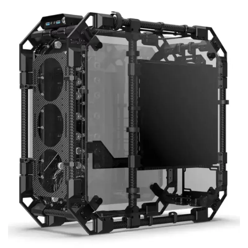 PC korpusas Alphacool Apex Pro Skeleton Full Tower juodas