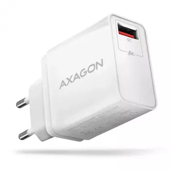 Sieninis įkroviklis Axagon ACU-QC19W 1x QC3.0/AFC/FCP/SMART 19W baltas