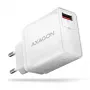 Sieninis įkroviklis Axagon ACU-QC19W 1x QC3.0/AFC/FCP/SMART 19W baltas