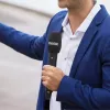 Nešiojamas kondensatorinis mikrofonas RØDE Interview Pro — omnidirekcinis, 48 kHz/32 bit, 32 GB, belaidis, iki 200 m, juodas