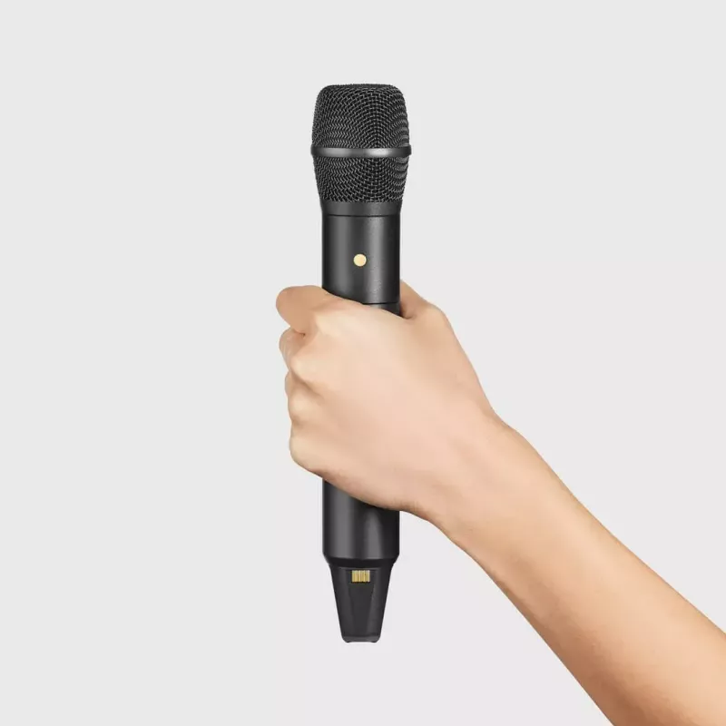 Nešiojamas kondensatorinis mikrofonas RØDE Interview Pro — omnidirekcinis, 48 kHz/32 bit, 32 GB, belaidis, iki 200 m, juodas