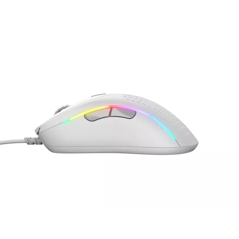 Glorious Gaming Model D 2 Wired - Matinė balta, Dešinei rankai, Optinis, USB Type-A, 26000 DPI, Baltas