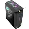 Aerocool GLADIATOR DUO ATX Gaming korpusas 3x ARGB 12cm ventiliatoriai, Midi bokštas, PC, juodas, ATX, micro ATX, Mini-ITX, ABS, SPCC, Gaming