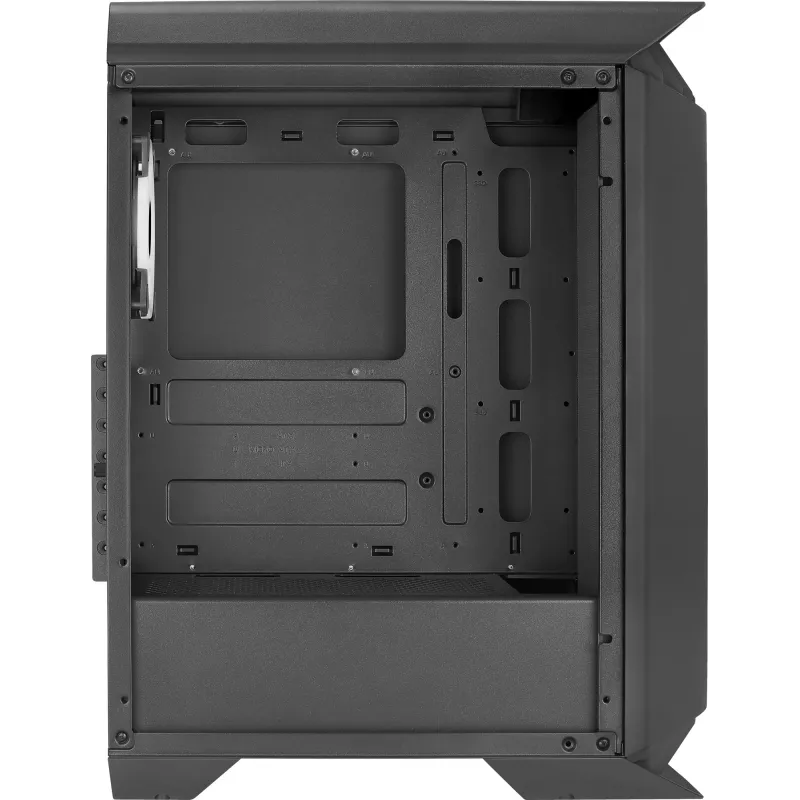Aerocool GLADIATOR DUO ATX Gaming korpusas 3x ARGB 12cm ventiliatoriai, Midi bokštas, PC, juodas, ATX, micro ATX, Mini-ITX, ABS, SPCC, Gaming