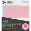 Glorious PC Gaming Race Doubleshot Keycaps V2 – rausvi klaviatūros dangteliai (ABS, dvigubo liejimo)