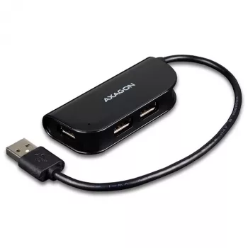 Axagon HUE-X4B USB 2.0 keturių prievadų šakotuvas juodas