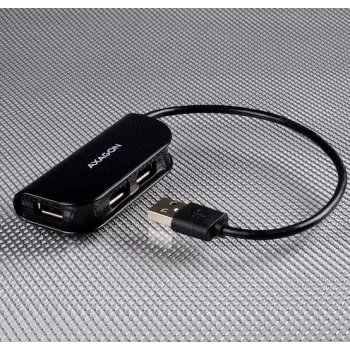 Axagon HUE-X4B USB 2.0 keturių prievadų šakotuvas juodas