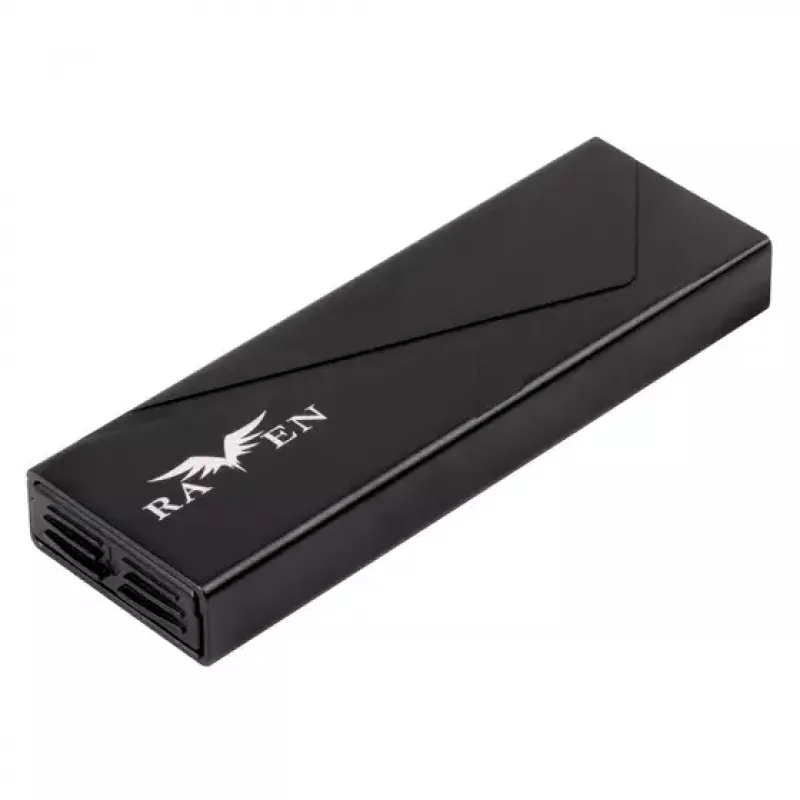 SSD korpusas Silverstone SST-RVS03 M.2 juodas USB Type-C 10 Gbit/s