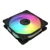 Ventiliatorių rinkinys ASUS TUF Gaming TR120 ARGB Reverse Triple Pack — 3×120 mm, 2200 RPM, PWM, 2.75 mmH2O, 16 LED, Juoda