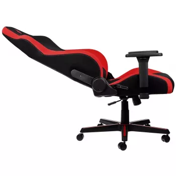 Žaidimų kėdė Nitro Concepts S300 su audinio sėdyne, reguliuojamu aukščiu 128–140 cm, atlošo plotis 56 cm, audinio sėdynė (Juoda/Raudona)