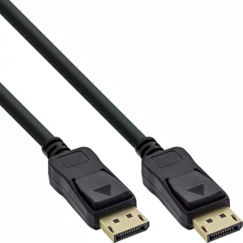 InLine DisplayPort kabelis juodas auksuotas 1 m