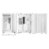 Korpusas be quiet! LIGHT BASE 600 LX White Midi Tower — ATX, šoninis langas, ARGB priekis, USB-C, palaiko 360 mm radiatorių