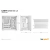 Korpusas be quiet! LIGHT BASE 600 LX White Midi Tower — ATX, šoninis langas, ARGB priekis, USB-C, palaiko 360 mm radiatorių