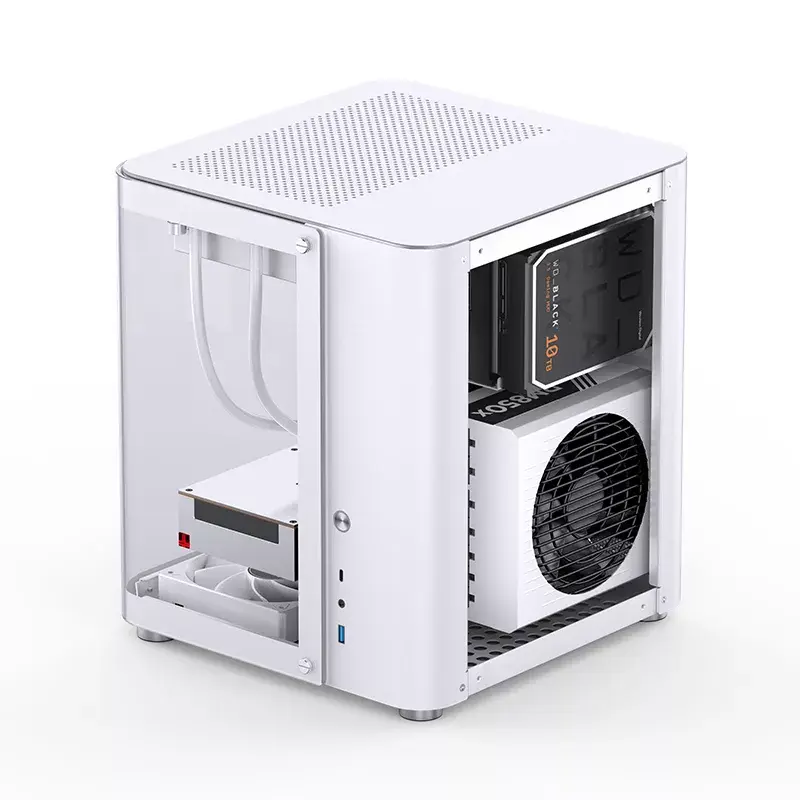PC korpusas Jonsbo TK-1 2.0 Mini Tower Baltas