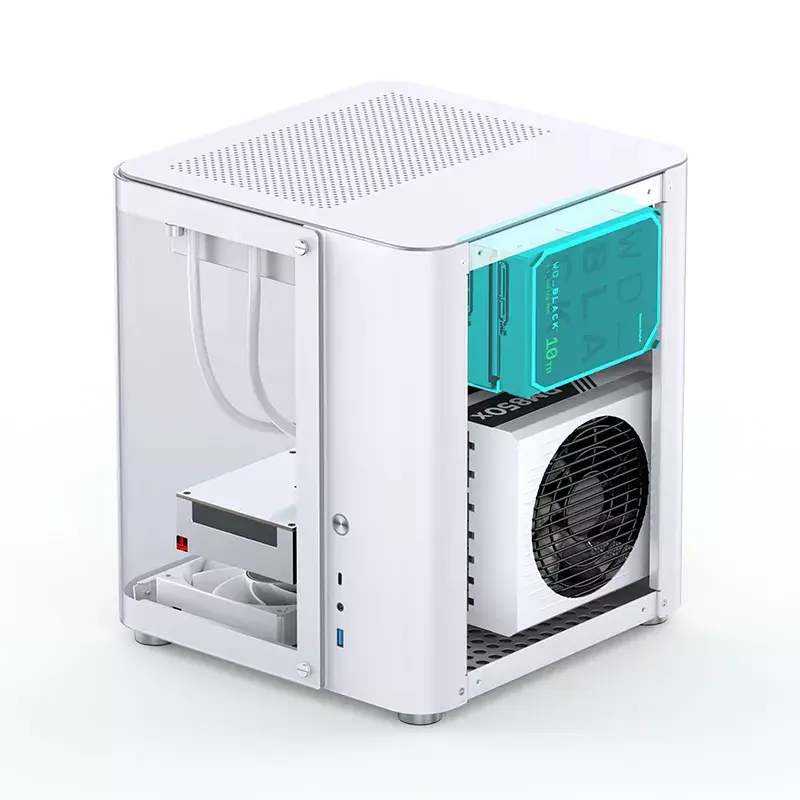 PC korpusas Jonsbo TK-1 2.0 Mini Tower Baltas