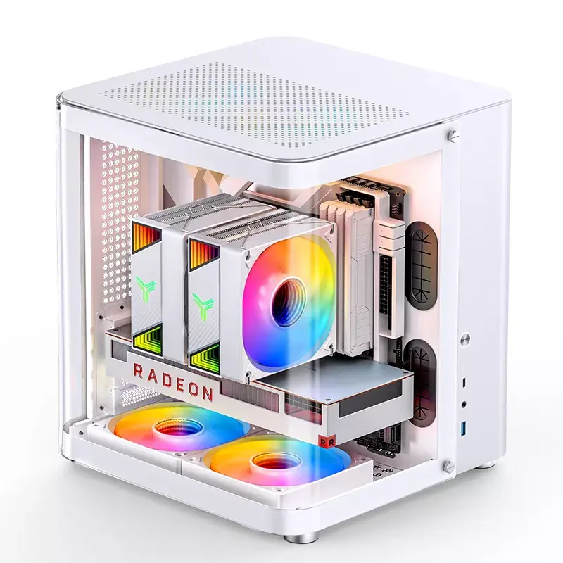 PC korpusas Jonsbo TK-1 2.0 Mini Tower Baltas