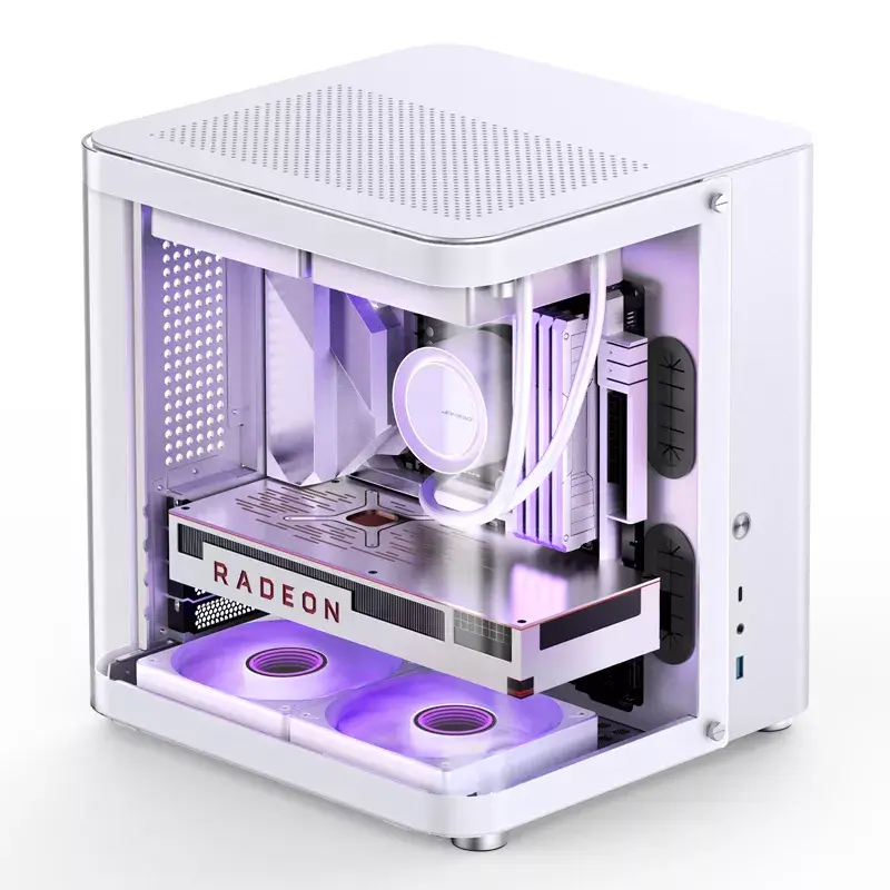 PC korpusas Jonsbo TK-1 2.0 Mini Tower Baltas