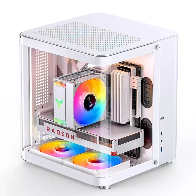 PC korpusas Jonsbo TK-1 2.0 Mini Tower Baltas