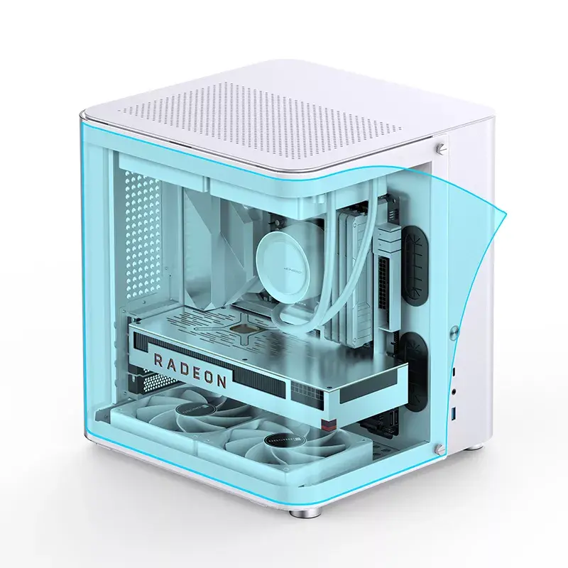 PC korpusas Jonsbo TK-1 2.0 Mini Tower Baltas